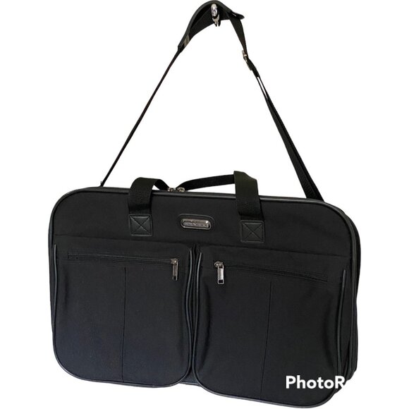 Jaguar Shoulder Bag Carry On Overnight Black Weekender Travel 20" Nylon Bag - Picture 1 of 12